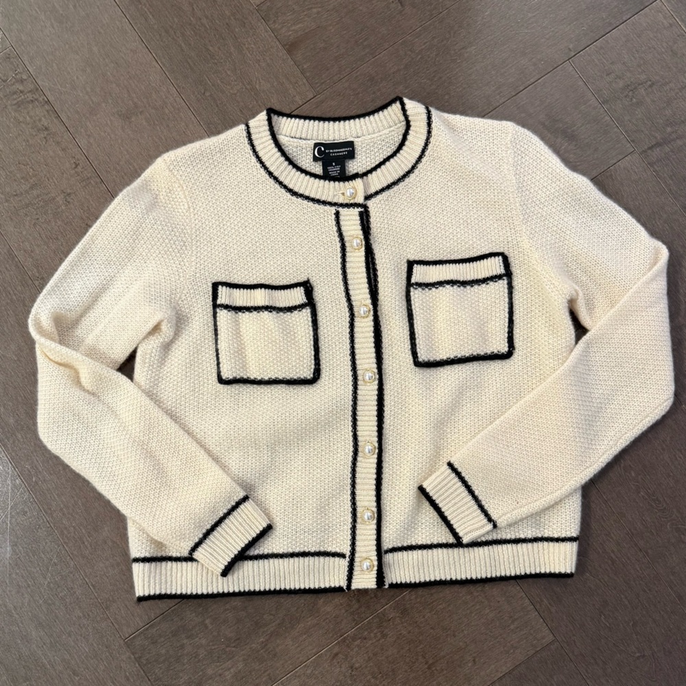 C by Bloomingdale’s Cashmere Cardigan:Small